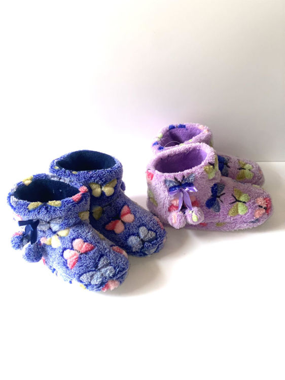 Picture of B582103 GIRLS BUTTERFLY BED SLIPPER